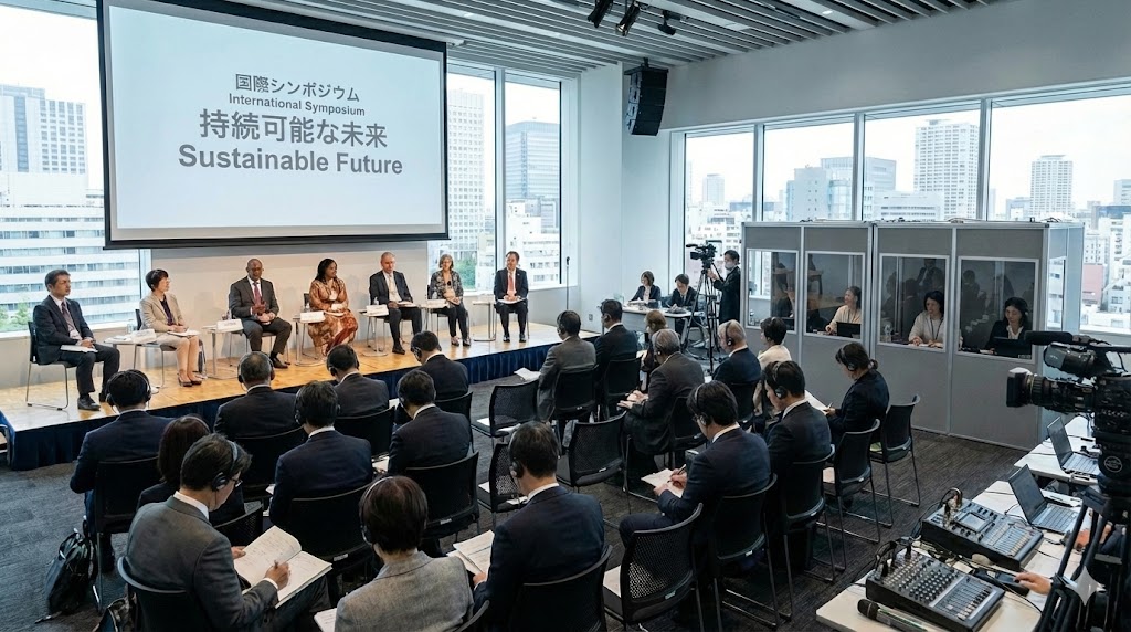 英語会議・シンポジウムの音声翻訳・議事録作成